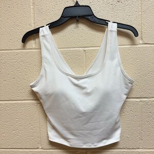 HALARA White Crop Top